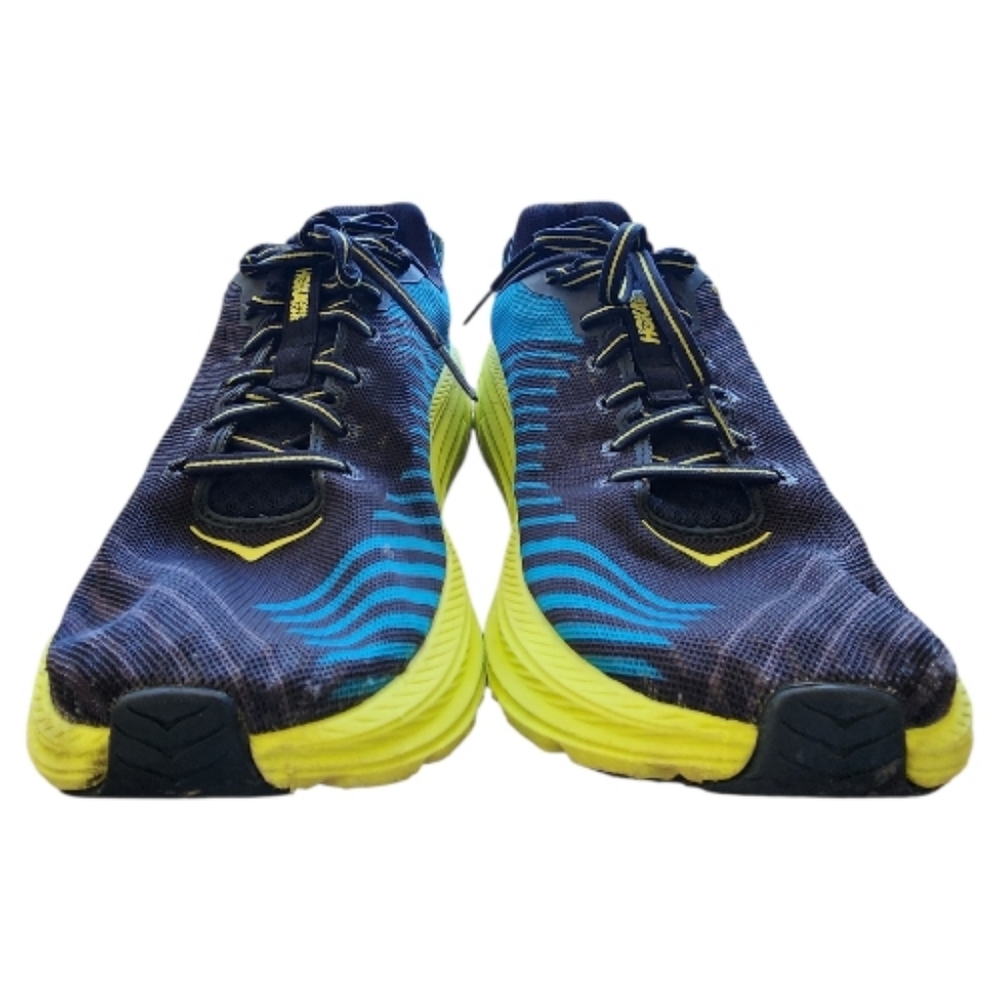 Hoka Black and Blue Athletic Shoes